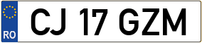 Trailer License Plate